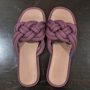 Rothy's Women's Braided Plum Sandals